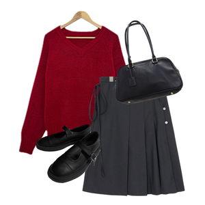 Knitwears,Cardigan/vest,Mood,Longsleeve,Shoulderbags,Shoulderbag 코디
