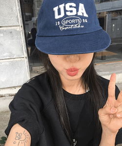 Terre Lettering Vintage Embroidered Cap