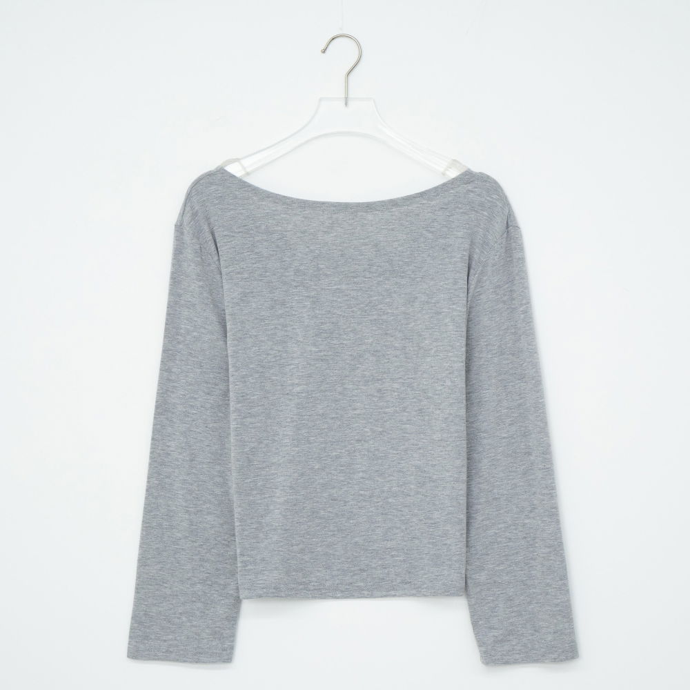 긴팔 티셔츠 그레이 색상 이미지-S1L9