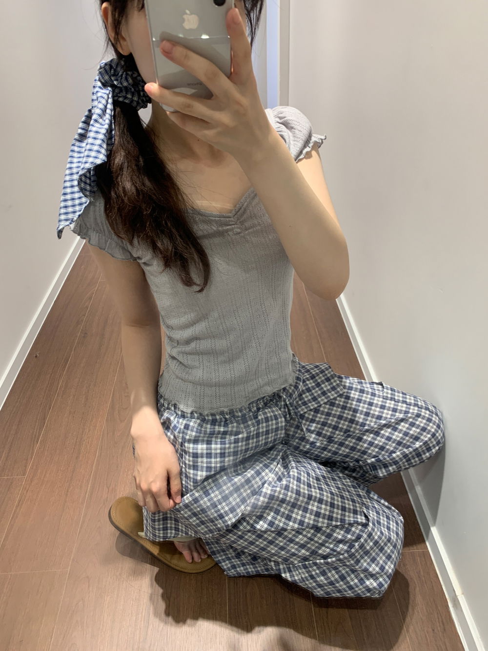 반팔 티셔츠 모델 착용 이미지-S1L12