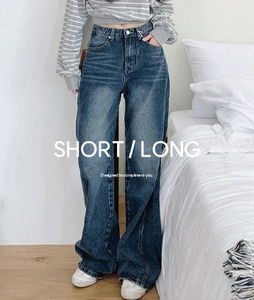 노컷_솔트와이드데님pt (하비추천세미와이드청바지,키작녀,가을청바지)