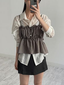 Dive Shirring Bustier