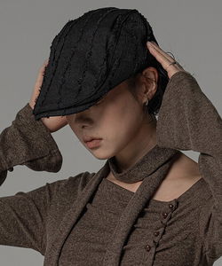 毛絨邊緣獵人帽