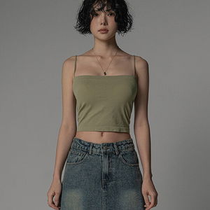 몰릿 베이직 스퀘어 캡 끈 나시 BASIC CAP SLEEVELESS