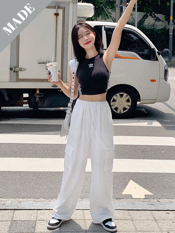 Rosé Cool Summer Cargo Pants