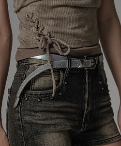 로미 실버 버클 슬림 벨트 SILVER BUCKLE SLIM BELT