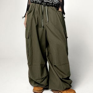 가룬고 코튼 스트링 벌룬 카고 팬츠 BALLOON CARGO PANTS