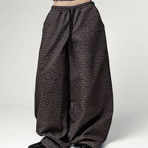 피로르 레오파드 벌룬 와이드 밴딩 팬츠 LEOPARD BALLOON WIDE BANDING PANTS
