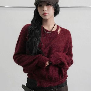 ヘベントアンゴララップニット