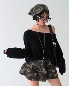 カモスタッズフードスカーフ