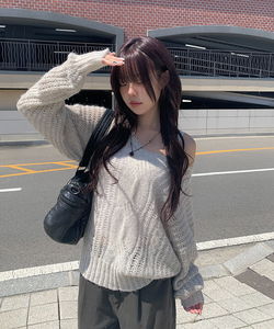 Picker V-Neck neck Twisted turtleneck knitwear 