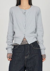 Ribbed Cotton Cardigan CA008