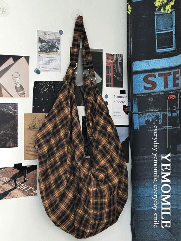 Like Check Big Shoulder Bag