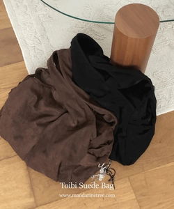 復古風絨面皮側背包 2色可選