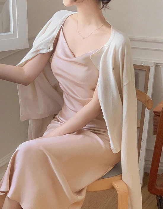 Setini silk long Dress 连身裙