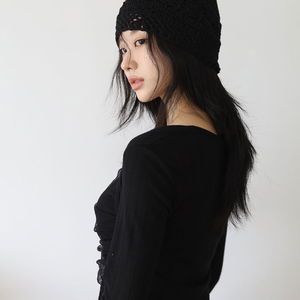 뜨개 루즈 비니