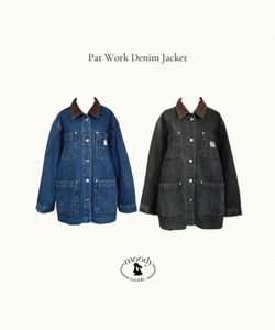 パッチワークデニムジャケット