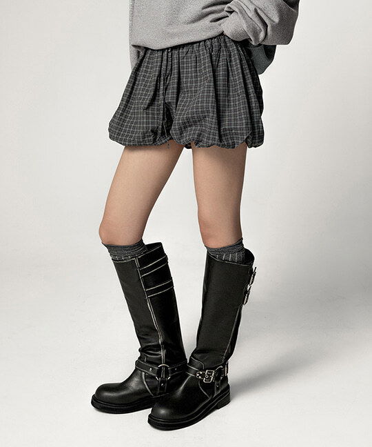 Montkin Check Balloon Banding Shorts