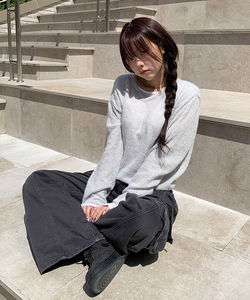 ノマヘアリーアルパカVネックニット