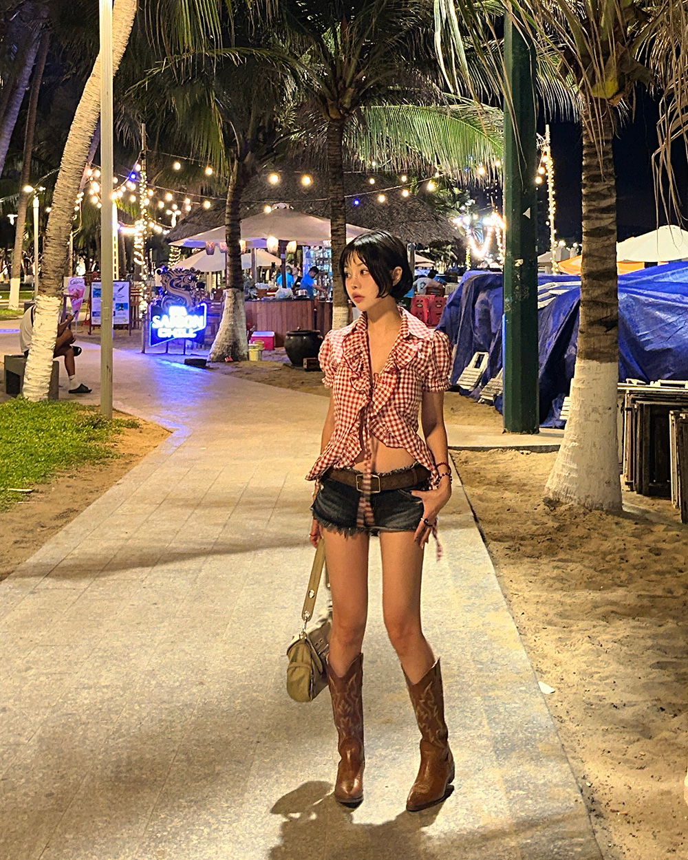 반바지 모델 착용 이미지-S1L41