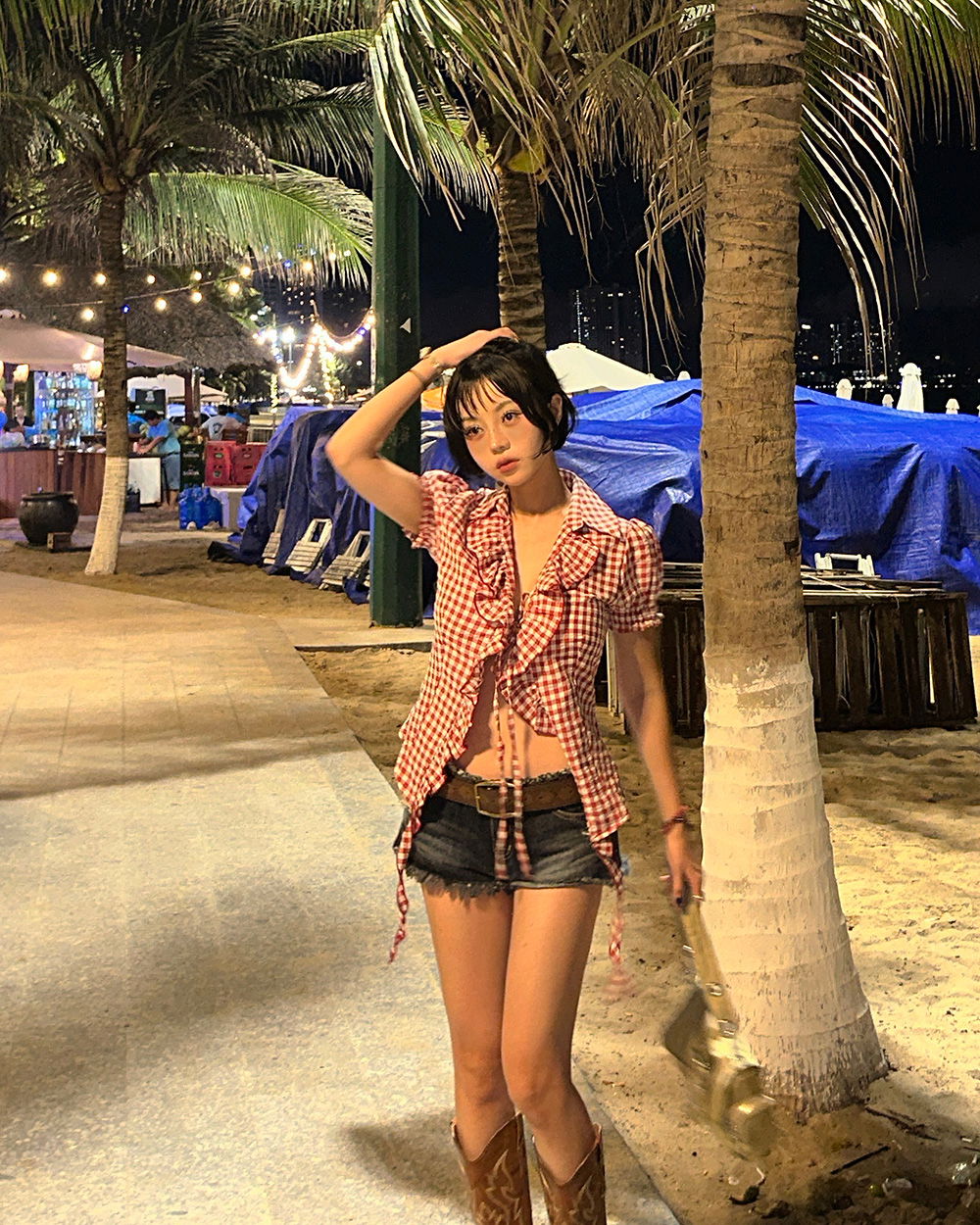 반바지 모델 착용 이미지-S1L42