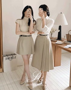 Made) Essence Unbalanced Pleated Skirt