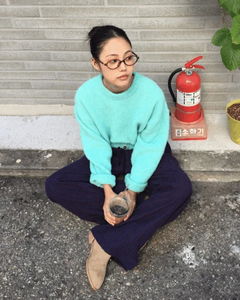 ウェーブワイドパンツ