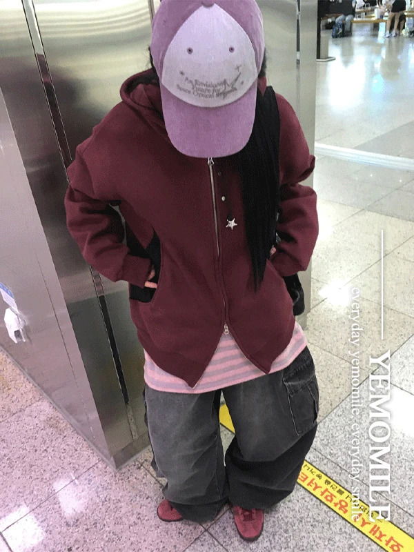 티니 스타 배색 볼캡