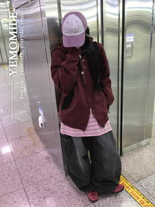 Build Color Block Two-Way Hooded Zip-Up