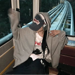 컴퍼니 리벳 투웨이 후드 집업