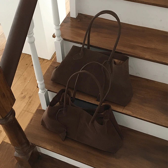 威爾遜麂皮質感肩背包 - 4色