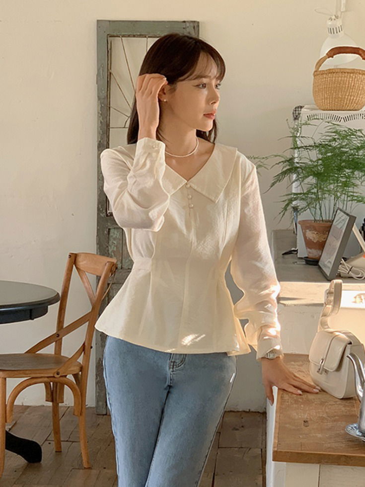 델루이브 카라넥 스트랩 블라우스
