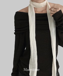 Glimmer Slim Basic Long Scarf