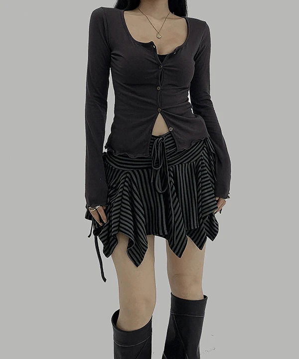 Say Daily Slim Ruffle Soft Transitional Cardigan