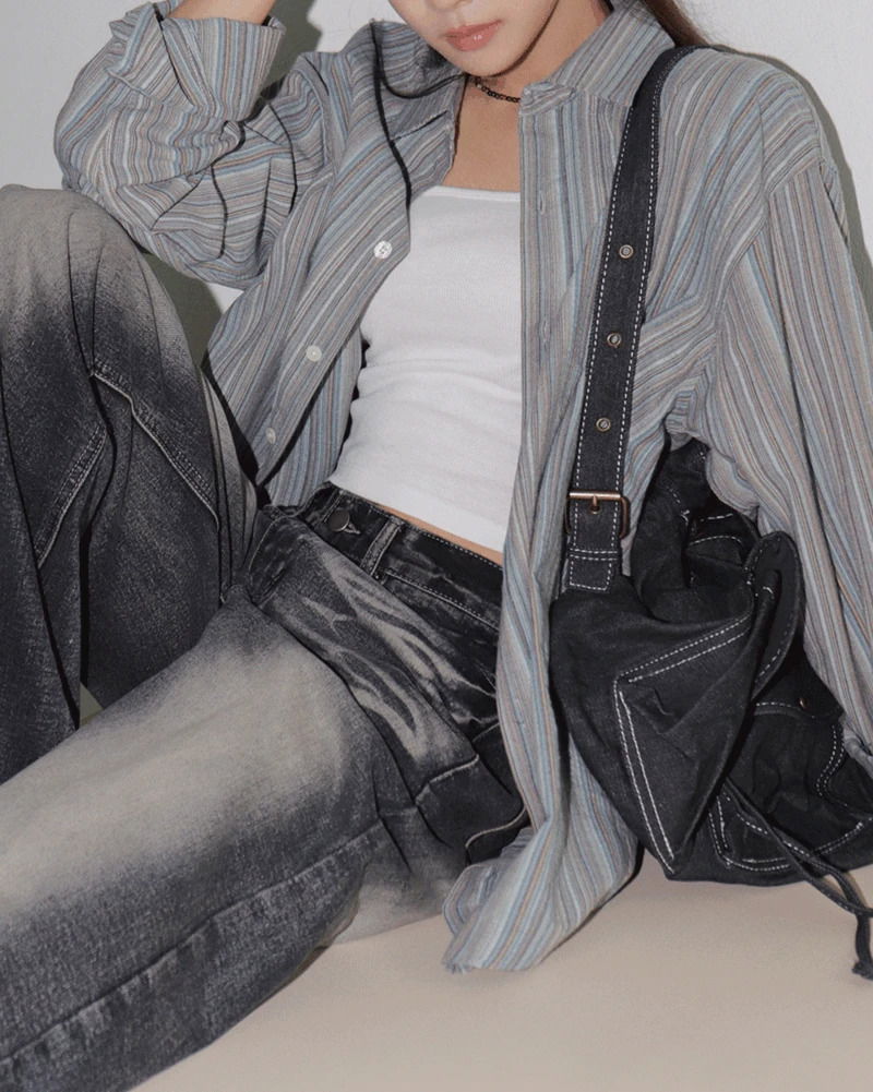 JACKER ETHIOPIA STRIPED LONG SLEEVE SHIRT