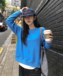 Rookley Raglan Back Label Round Sweatshirt - 2 Colors