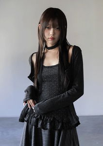 Freak Dot Sleeveless & Cardigan