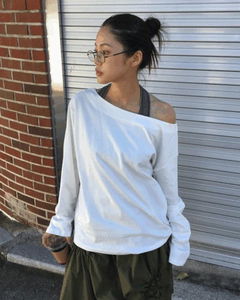 スラムオフショルダーロングスリーブ