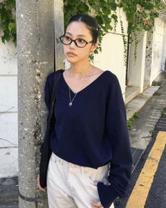 Fine Wool Essential V-Neck Knitwear 