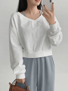 Cock V-Crop Sweatshirt - 3 Colors