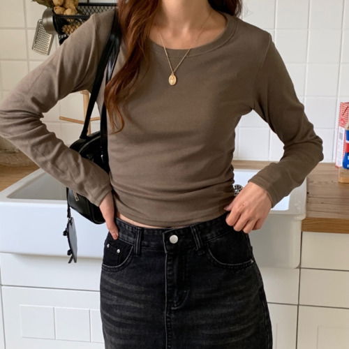 ラウンドシャーリングTシャツ