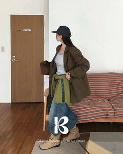 Antique cotton oversized jacket