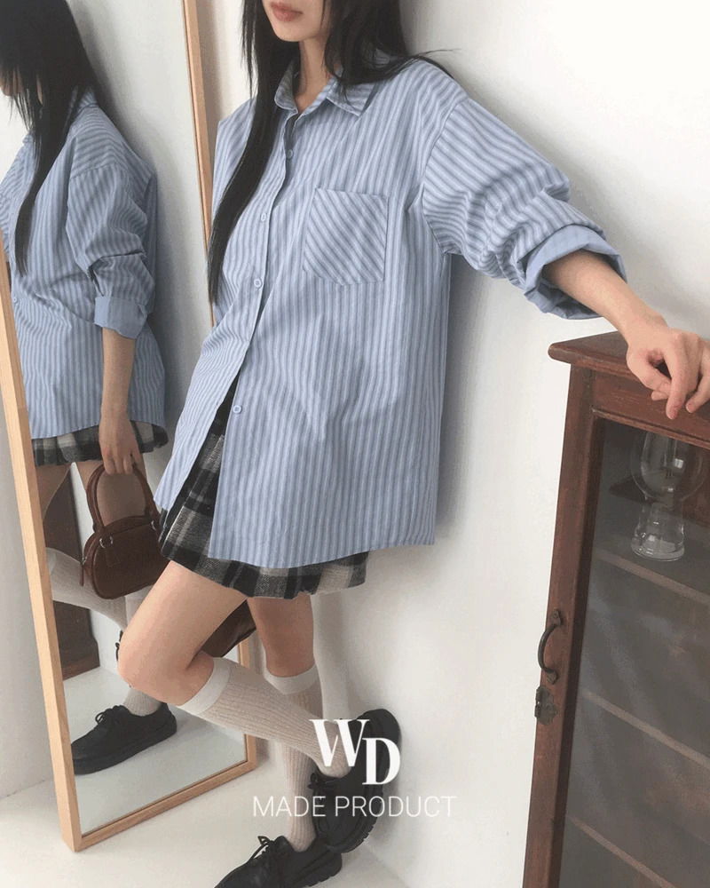 Ruang Stripe Overfit Long Sleeve Shirt