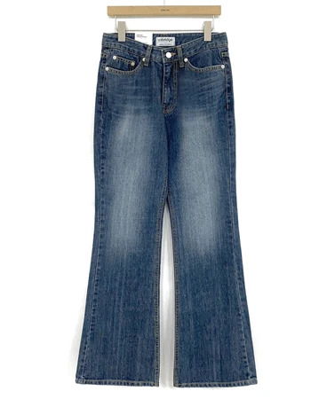 613 Standard Flared Faded Denim Jeans