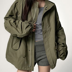 (UNISEX) 쇼야티 스트링 오버핏 야상 점퍼 OVERFIT FIELD JUMPER