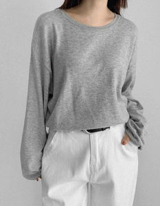 イタリアコットン10ラウンドベーシックニット