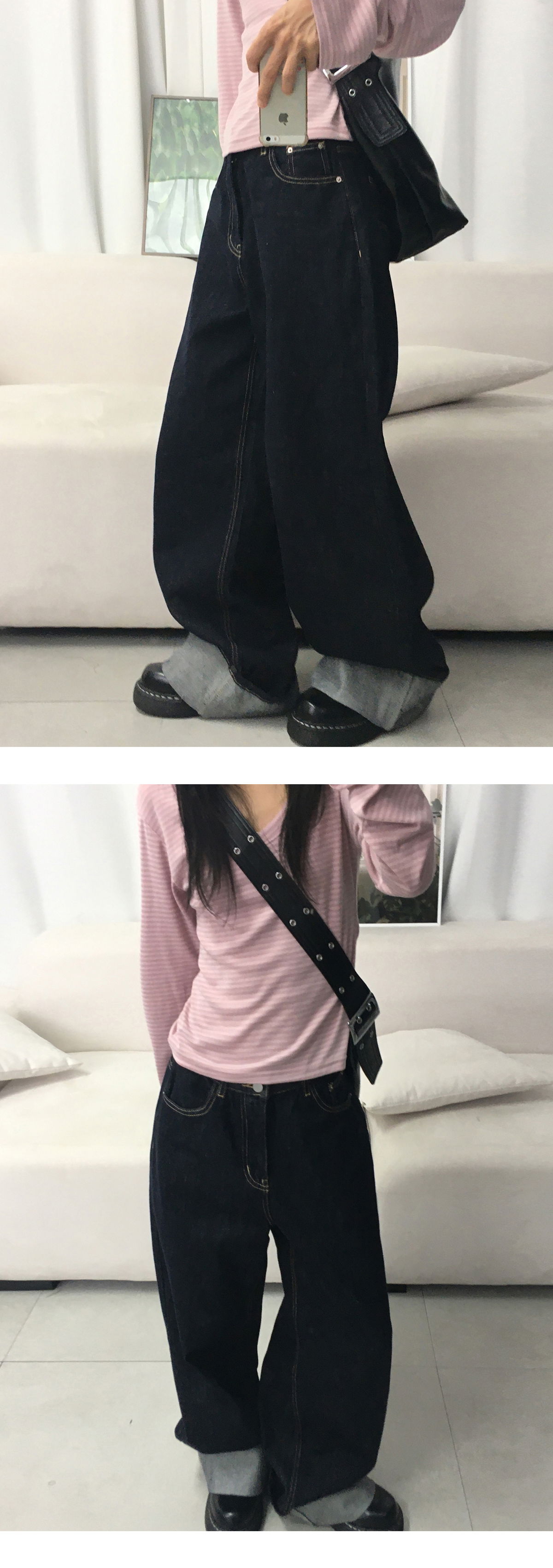 바지 모델 착용 이미지-S3L9