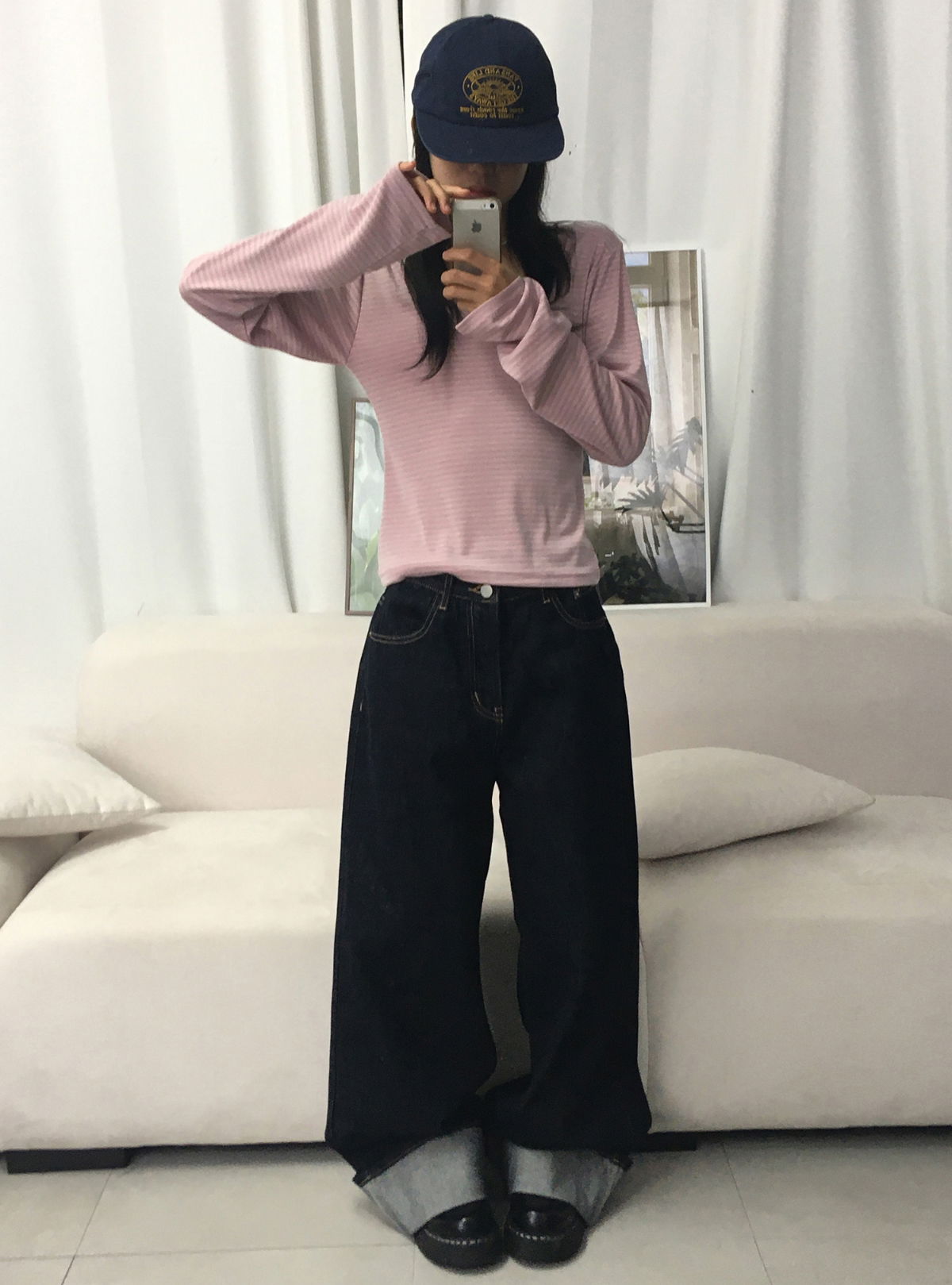 바지 모델 착용 이미지-S3L7