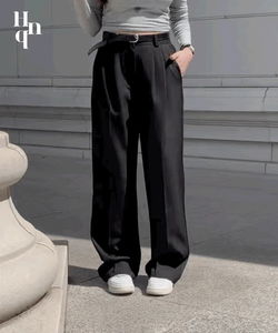 Bonetta Pintuck Wide Long Slacks - 4 Colors