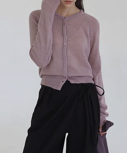 Guart Basic Mohair Knit Cardigan